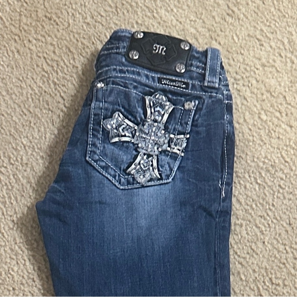 Miss Me Blue Flare Wide Leg Jeans Classic Denim
